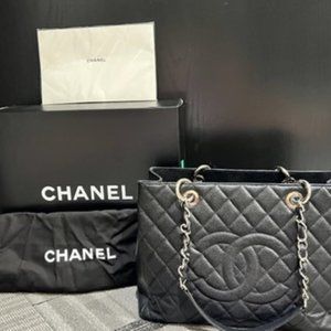 Chanel Quilted Grand Shopping Tote